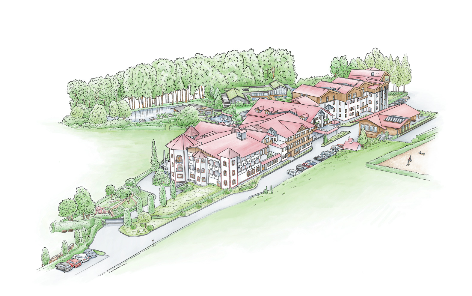 Bayerwaldhof Liebenstein Illustration